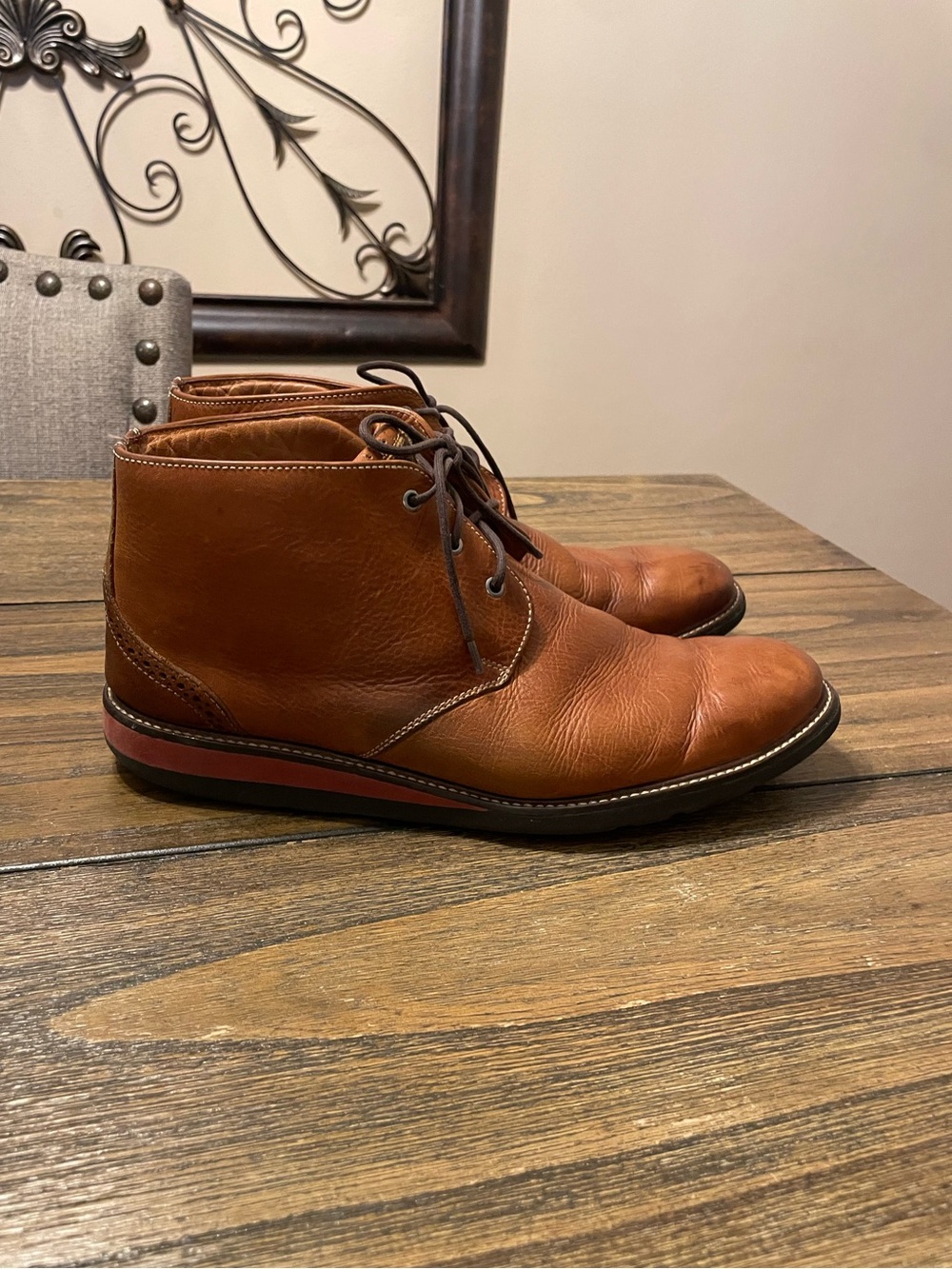 Martin Dingman Blue Ridge Chukka Boots Men’s 9 Brown Leather Vibram Brazil